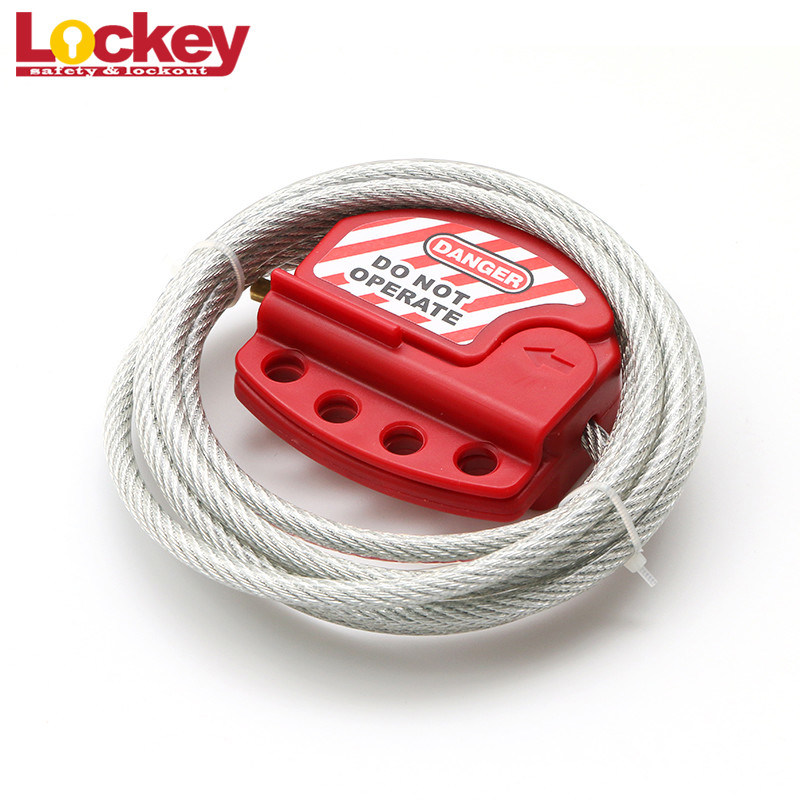 Universal Steel Wire Cable Lockout Tagout Devices 6mm Length 2m Customized