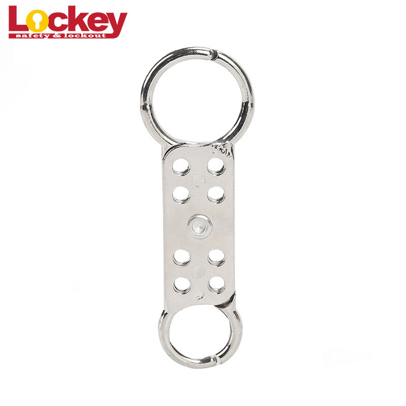 Safety Double End Aluminum Lockout Tagout Hasp 8 Lock With Length 150mm