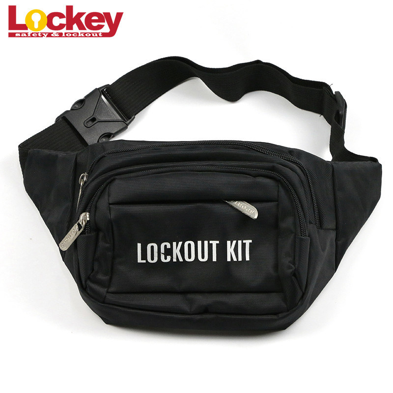 Black Maintenance Lockout Kit Pouch Tagout Waist Bag Lock Out Tag Out ...