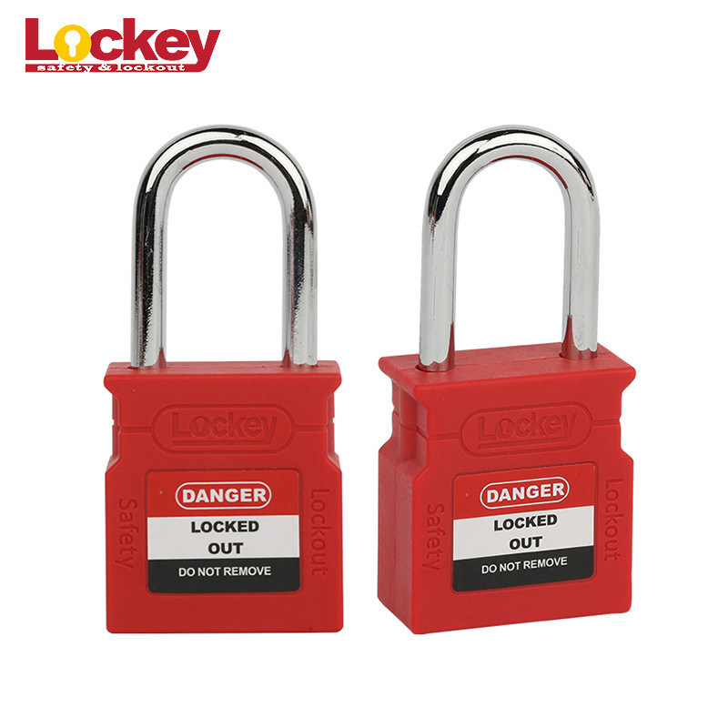 Short Metal Shackle Abs Lockout Padlock Body Keyed To Alike Plastic ...