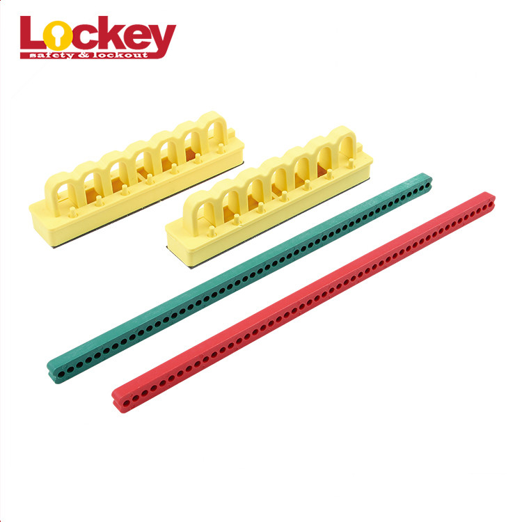 Muti - Pole Circuit Breaker Lockout Device Mcb Loto Blocking Bar Lockout