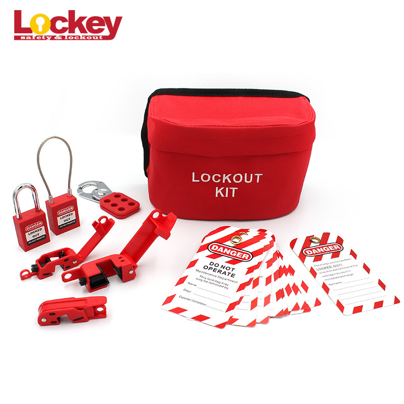 Electrical Lock Off Industrial Electrical Lock Off Kit Safety Lockout Tagout Loto In Red Color