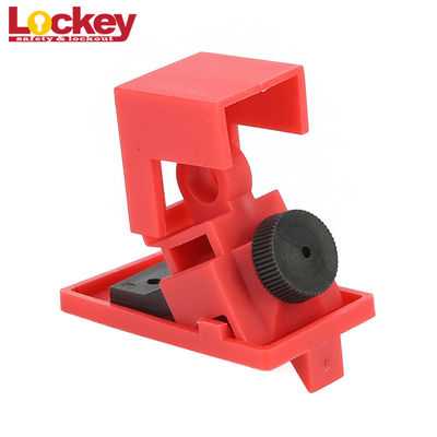7.5mm No Hole Polypropylene Clamp On Breaker Lock With Lockut Cleat