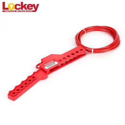 Nylon Body Cable Lockout Device Safety Economic Loto Wire Locks With Coated