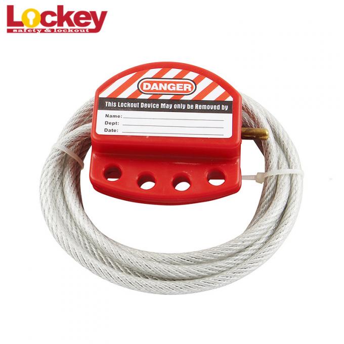 Tag Out Using Lock Wire Universal Steel Wire Cable Lockout Tagout Devices 6mm Length 2m Customized